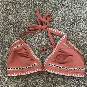 Peach bikini top